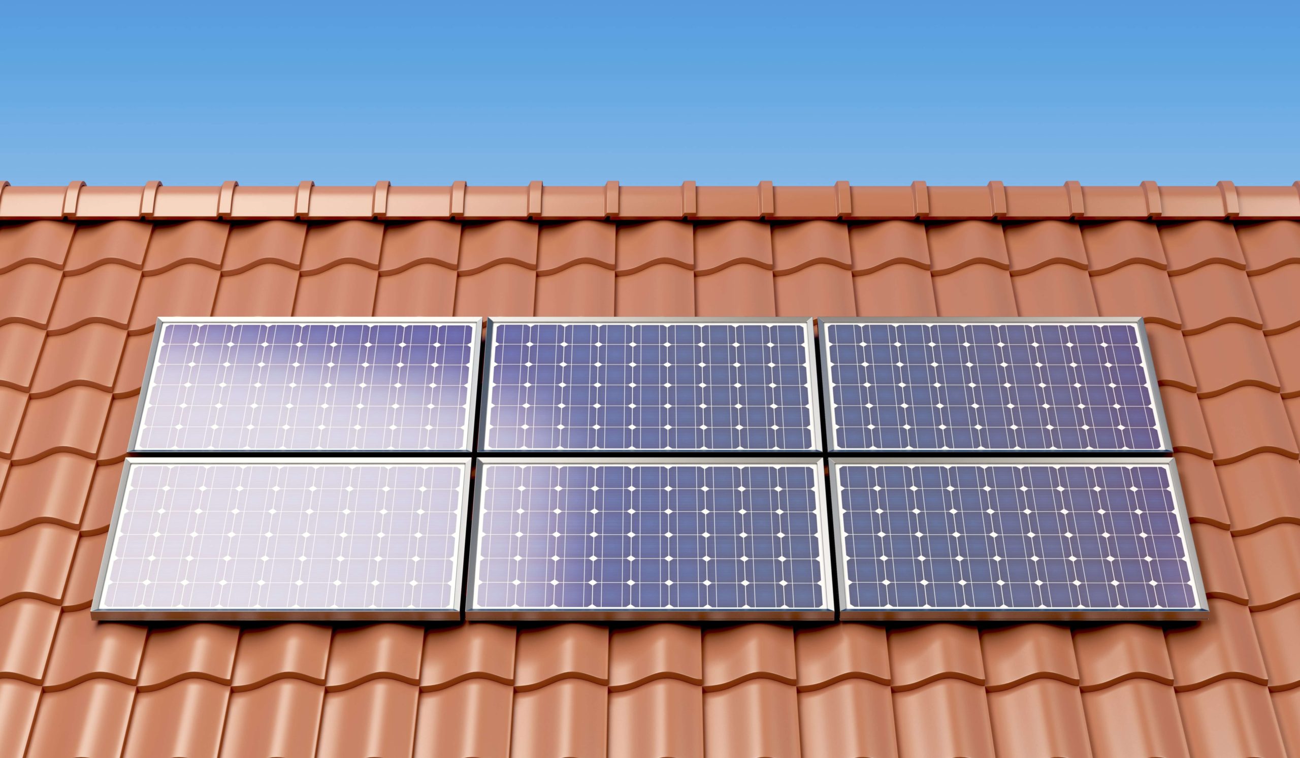 Rooftop Residential Solar Panels - Red roof Akuntha