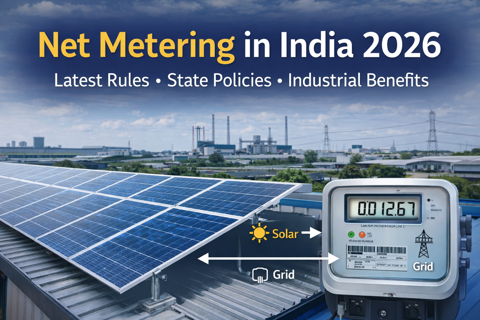 Net Metering in India 2026: Latest Rules, State-Wise Policy Updates & Industrial Benefits