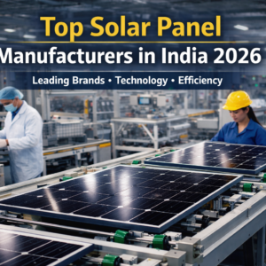 Top solar panel manufacturers in India comparison chart showing module technology efficiency and solar industry growth.